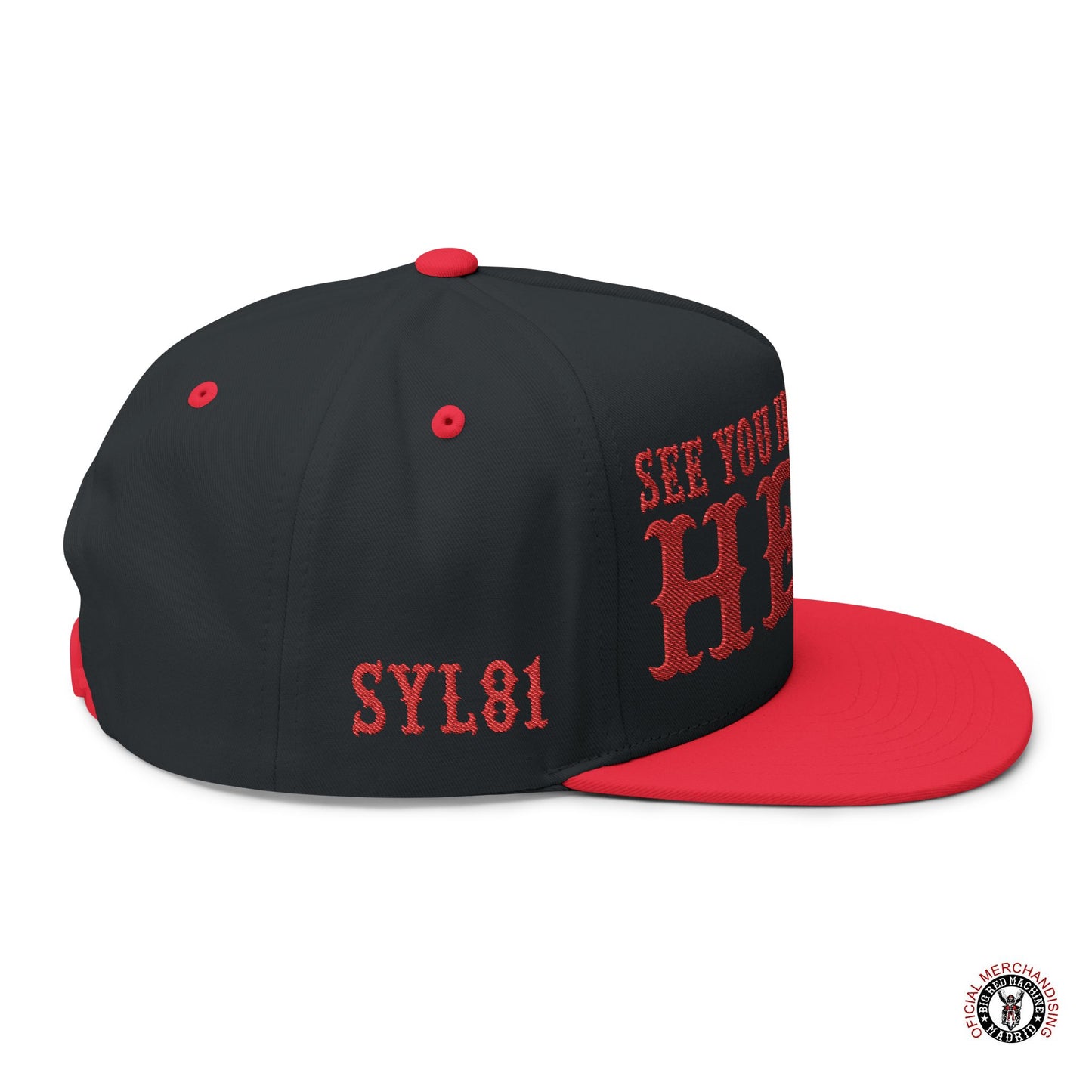 See You in Hell Baseball Hat Embroidered Flat Bill Cap Support 81