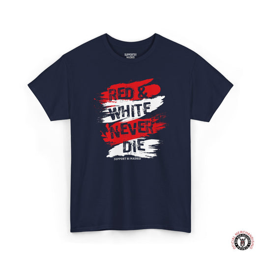 Navy Support 81 Red And White Never Die T-Shirt - Biker Motorcycle Tee
