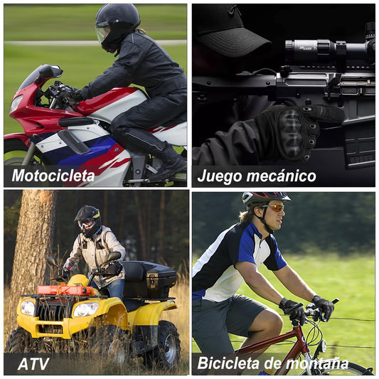 COZOME Guantes de Moto para Hombre, Guante de Verano para Pantalla Táctil con Nudillos Duros, Guantes Protectores para Airsoft Motocross Scooter Ciclomotores ATV Paitball Bicicleta de Montaña