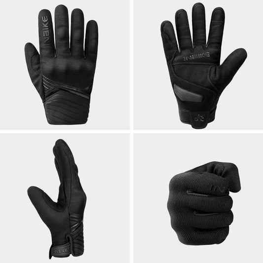 INBIKE Guantes Moto Invierno Hombre Impermeable Compatible con Pantalla Táctil Guantes Moto a Prueba De Viento con Membrana Impermeable Hipora y Forro Térmico(IM902W)