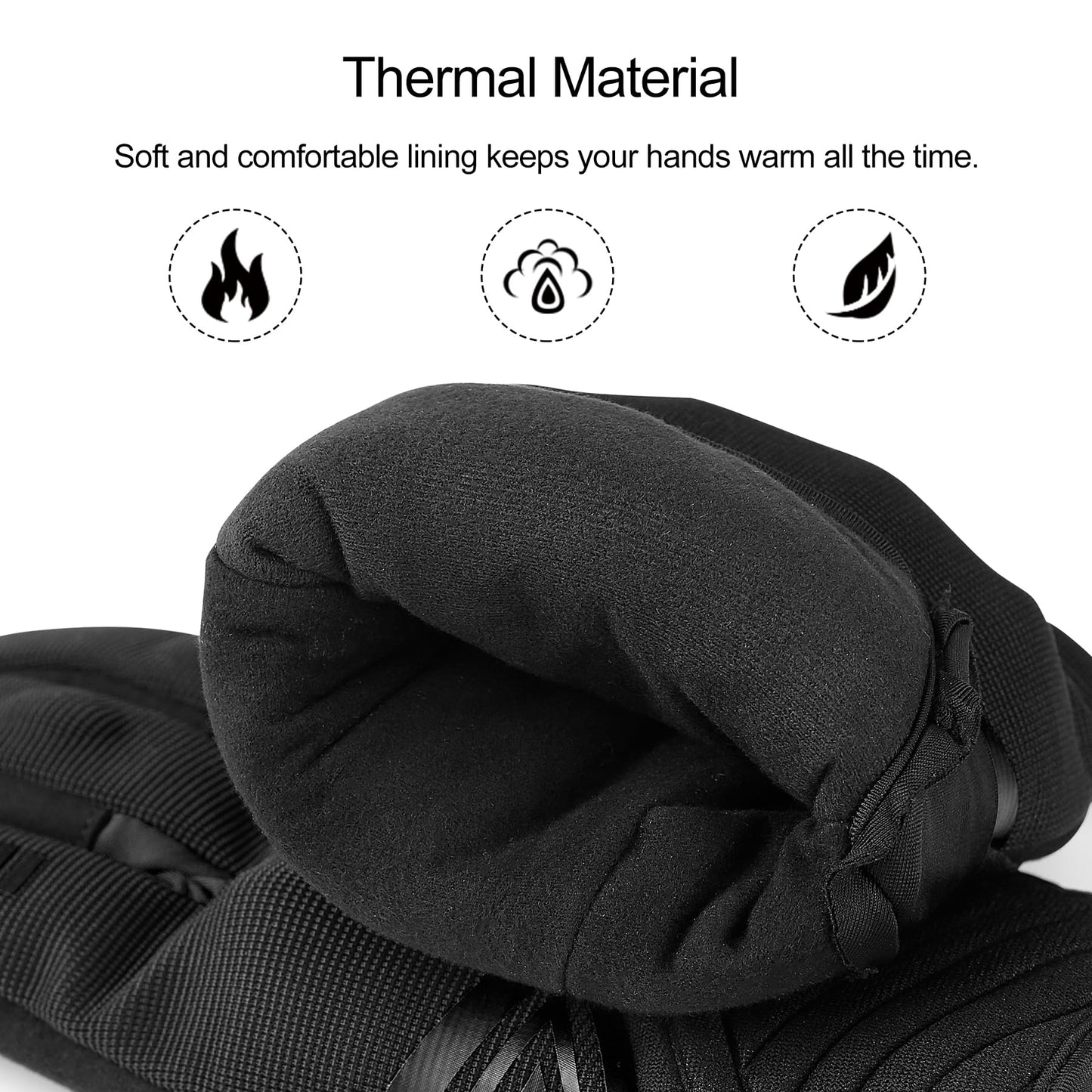 INBIKE Guantes Moto Invierno Hombre Impermeable Compatible con Pantalla Táctil Guantes Moto a Prueba De Viento con Membrana Impermeable Hipora y Forro Térmico(IM902W)