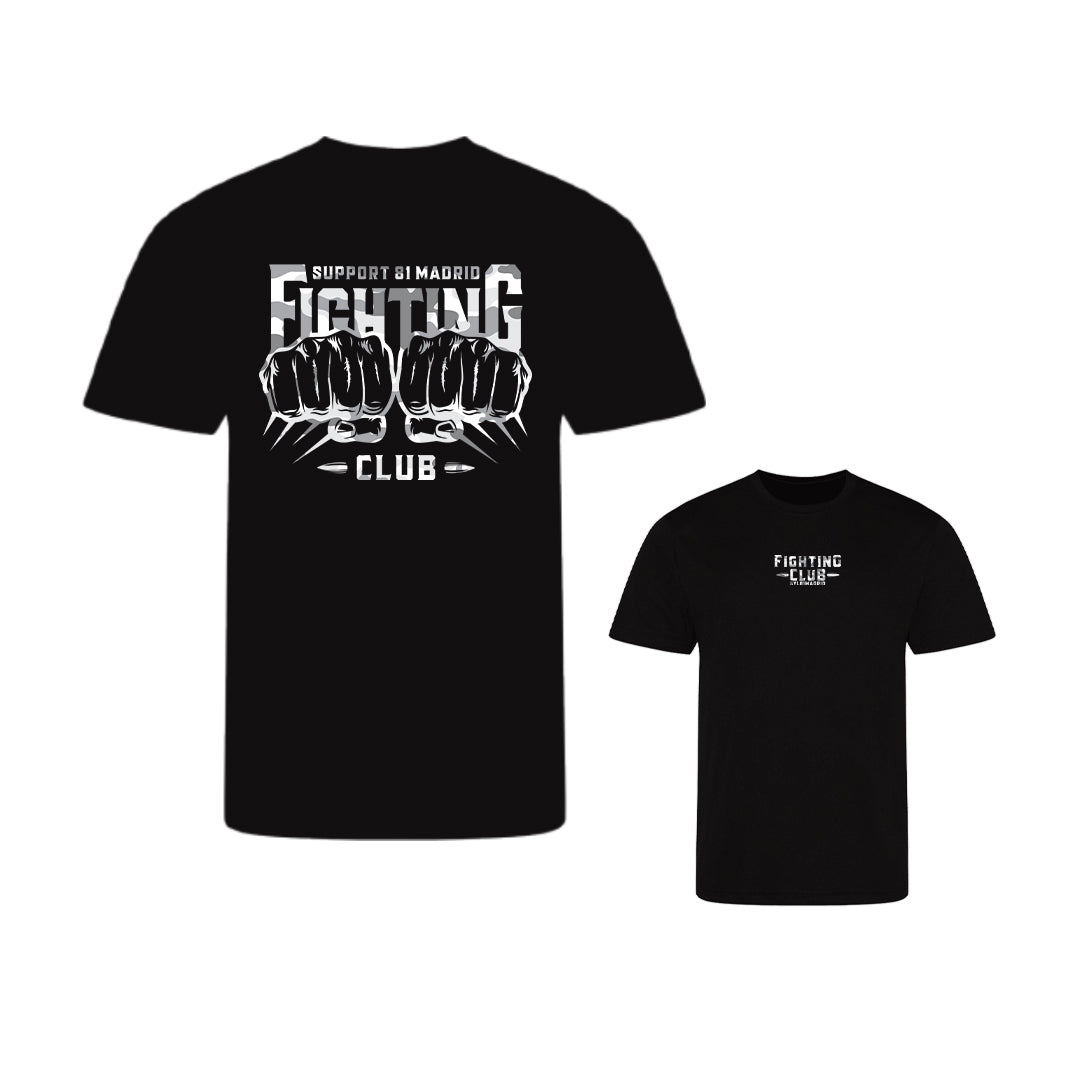 Fight Club - Camiseta deportiva negro de hombre camuartico support81