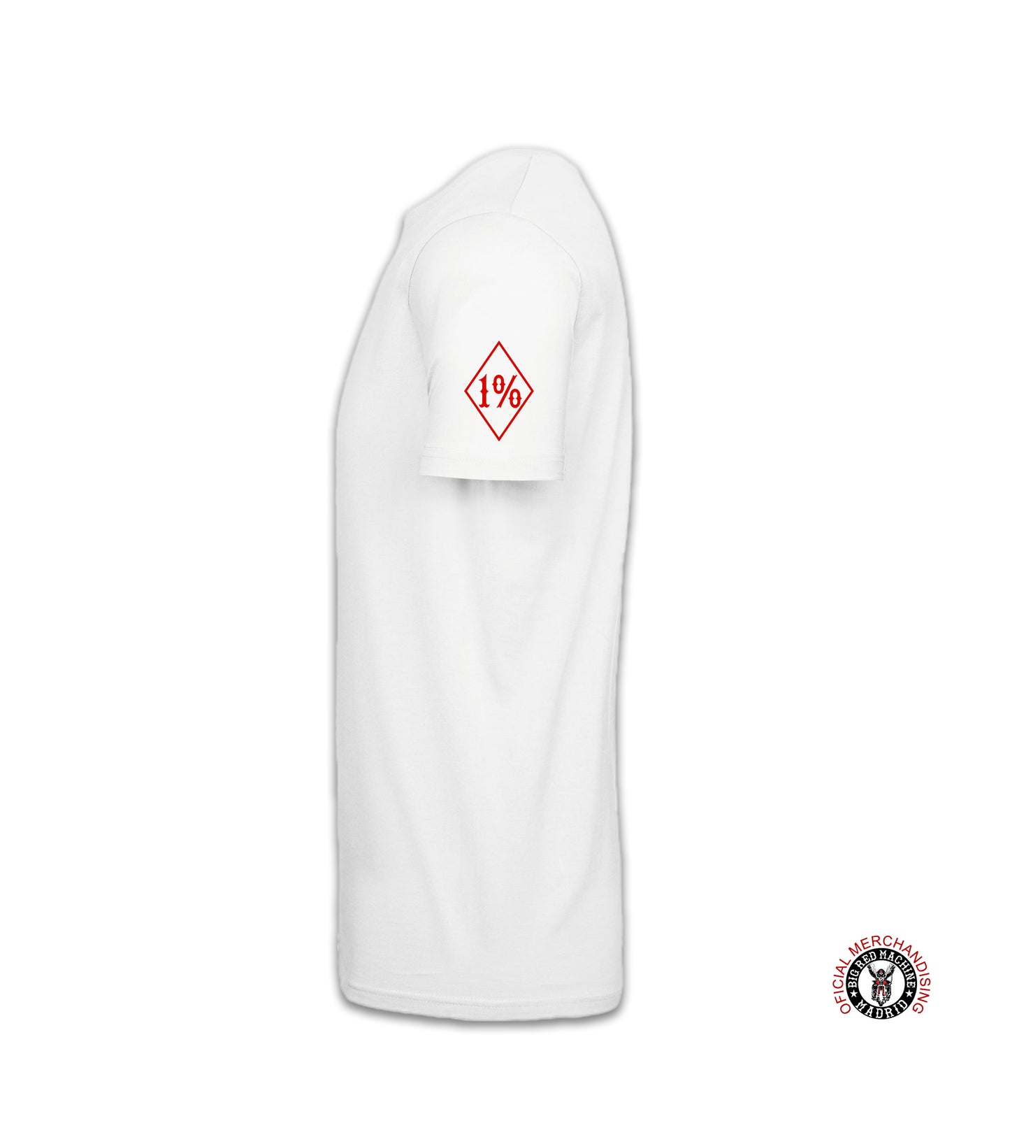 Support81 Red Skull White Premium T-Shirt Motorcycle Apparel