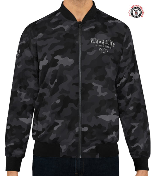 Support81 Dark Camo Lightweight Jacket ThugLife - Bomber Jacket Look