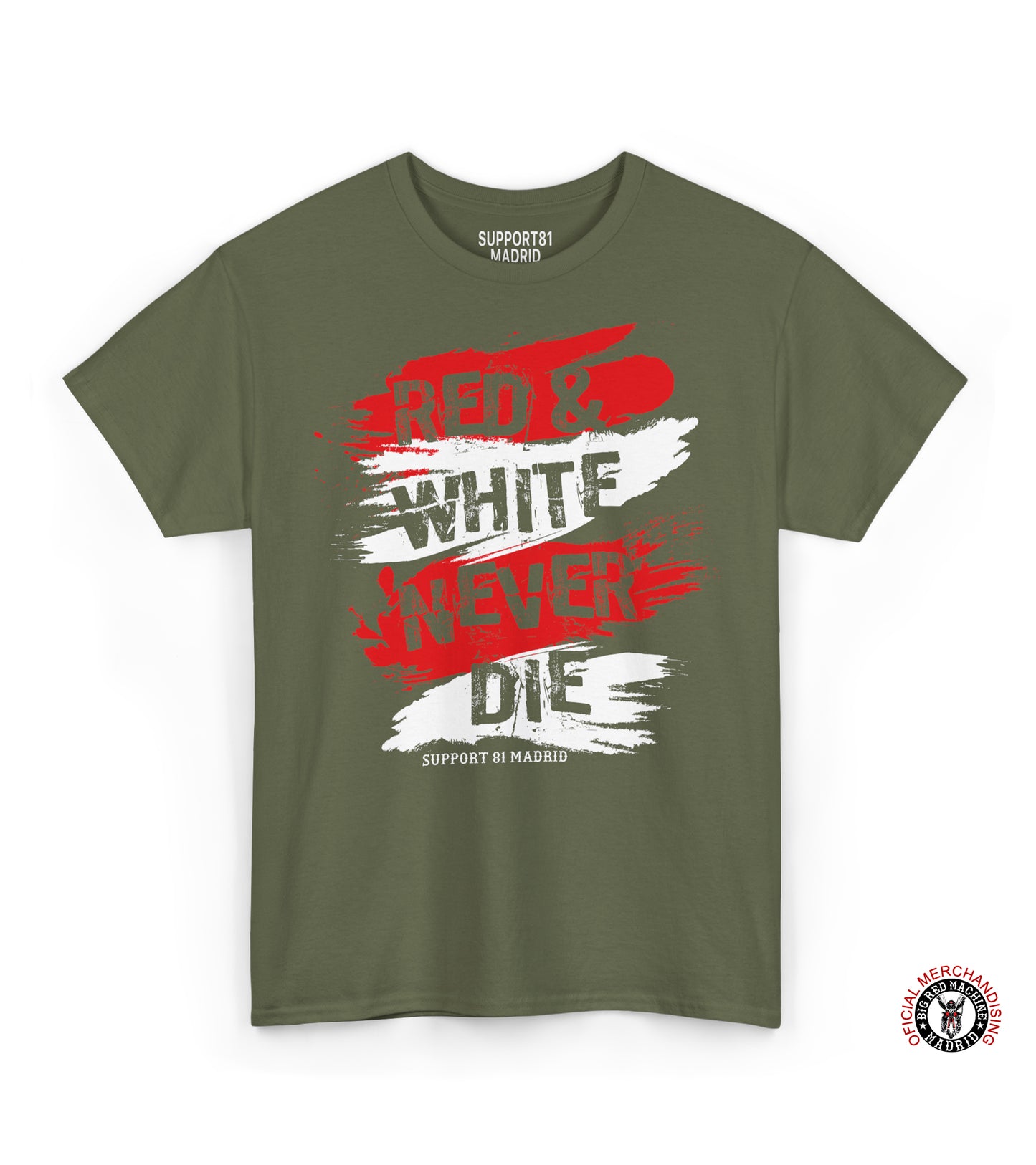 Support 81 Red White Men's T-Shirt, Never Die Biker Tee, Christmas Gift, Motorcycle T-Shirts, Motorcycle Apparel, Birthday Present, Dad Gift
