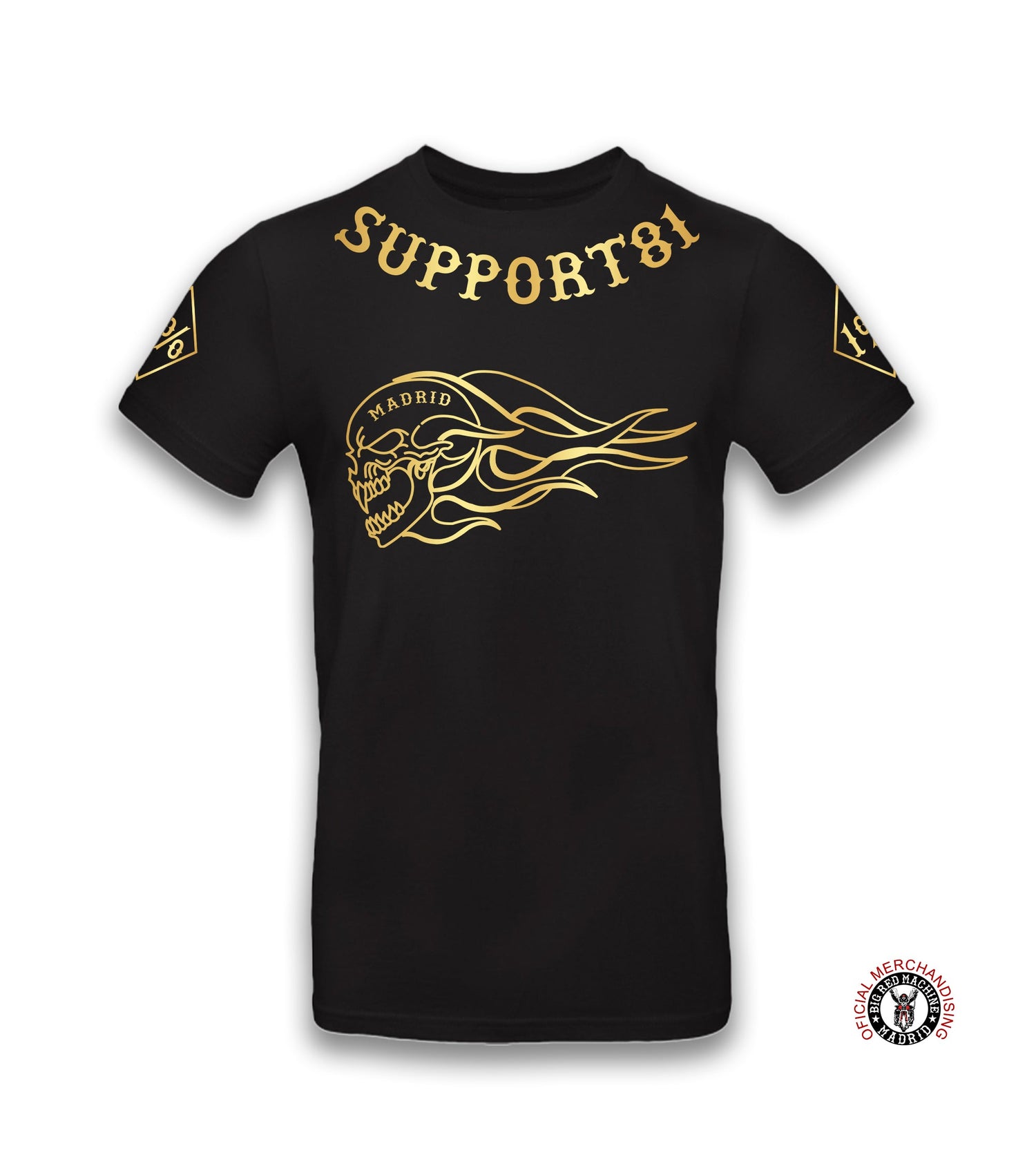 Hells Angels MC Madrid Support 81 T-Shirts And Biker Apparel