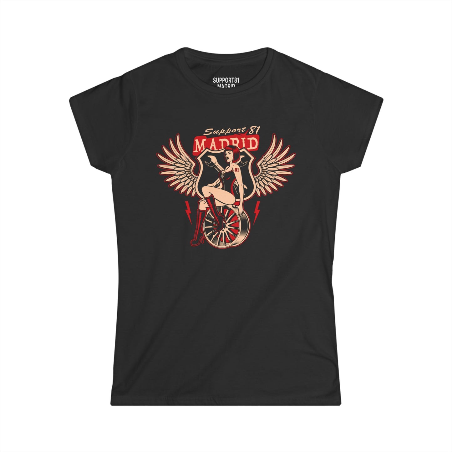 Wings And Wheels Womens T-Shirt Support 81