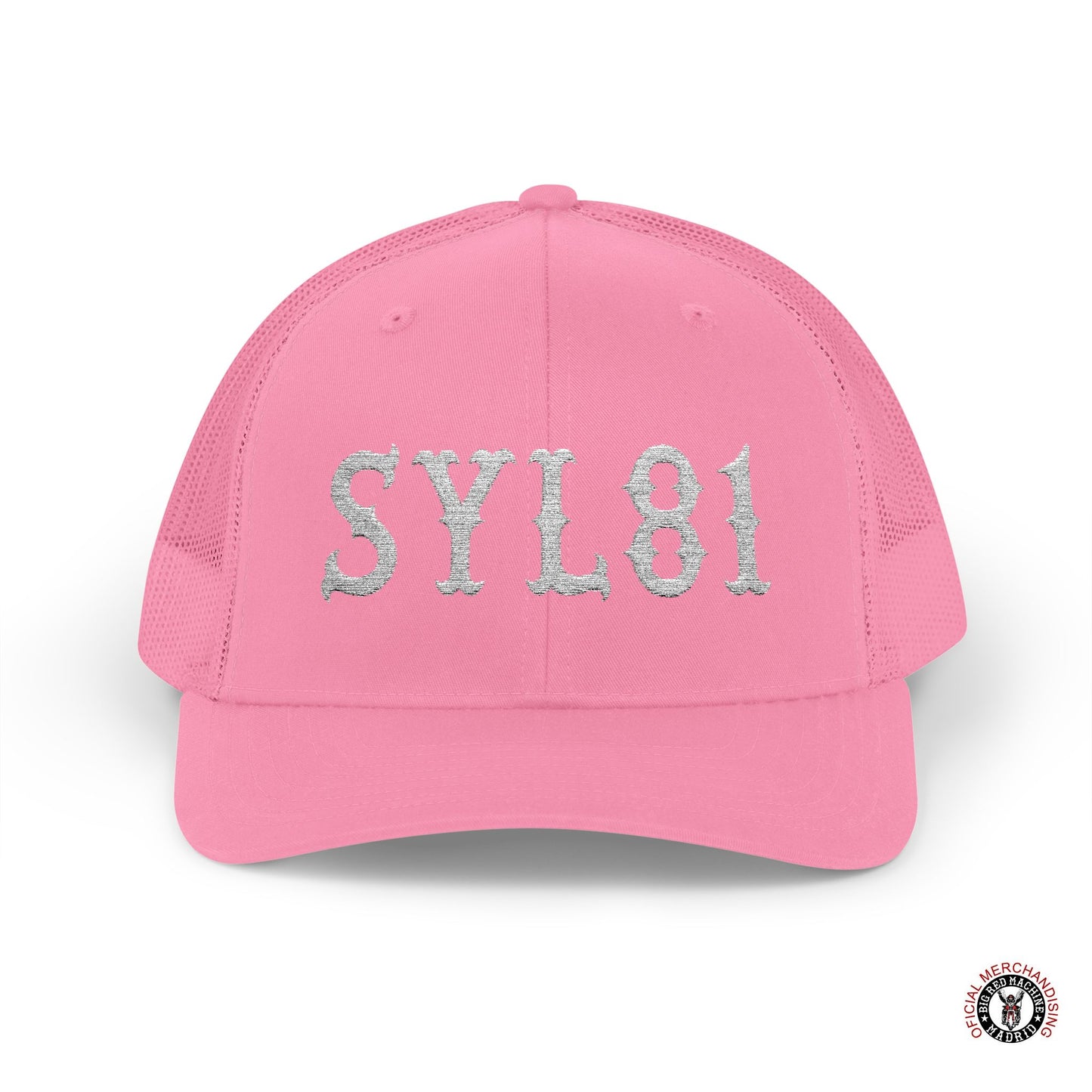 Support 81 Embroidered Letters Snapback Trucker Cap White SYL81