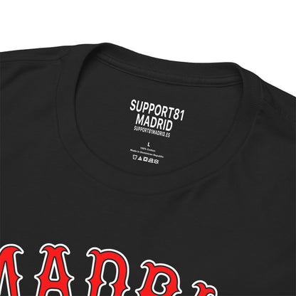 Support 81 Madrid Spain Heavy Cotton T-Shirt - Motorcycle Club Tee For Him
