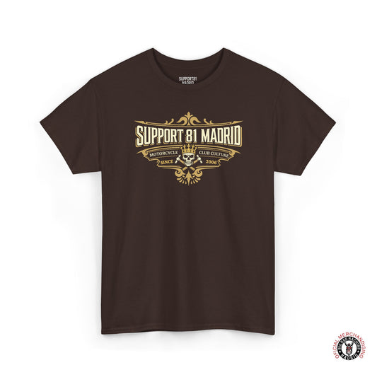 Brown Support 81 Motorcycle Club Culture T-Shirt - Tattoo Style Graphic Tee
