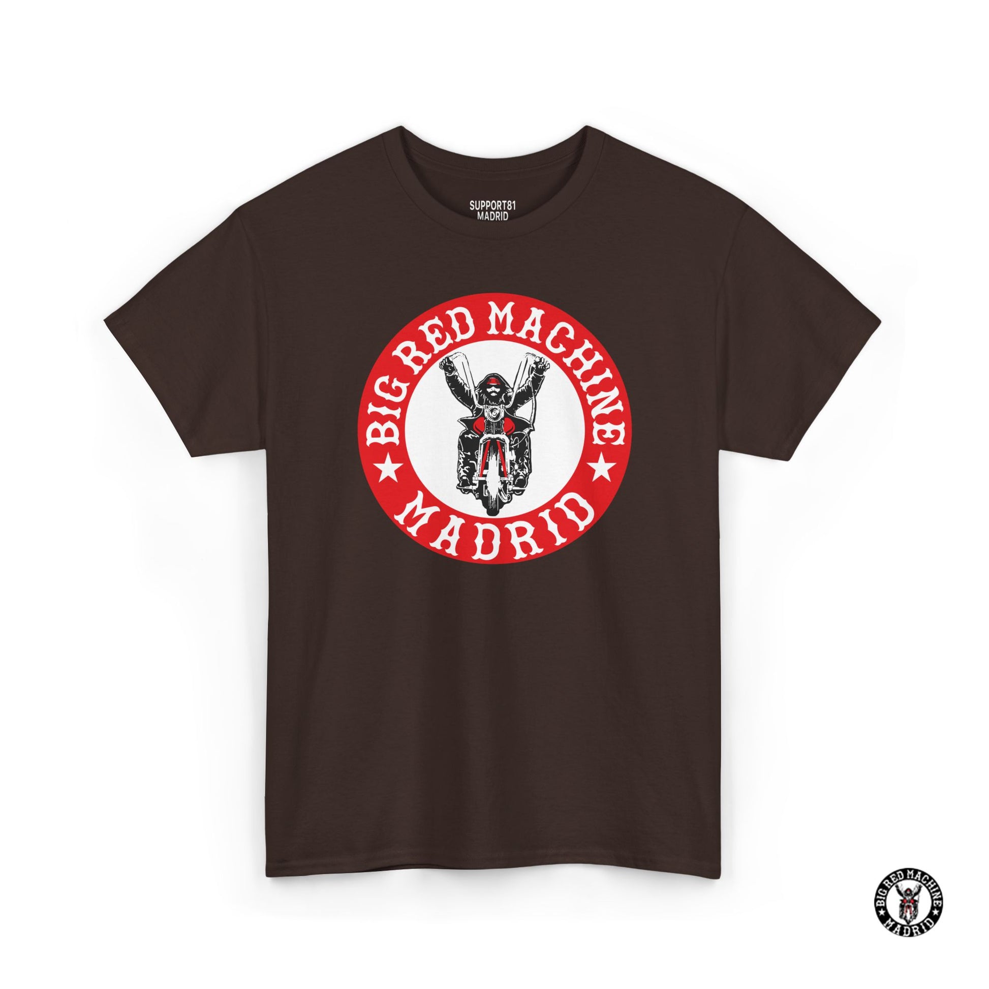 Brown Support 81 Classic Biker T-Shirt Motorcycle Club Madrid
