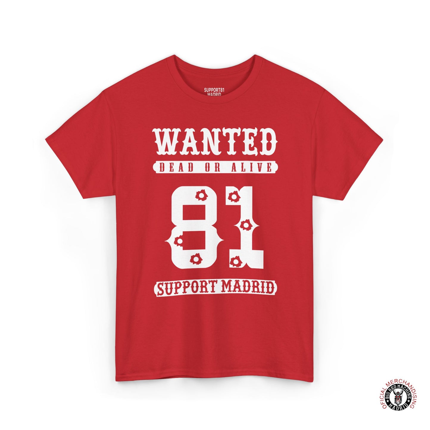 Support 81 Biker T-Shirt Wanted Motorcycle Graphic Tee