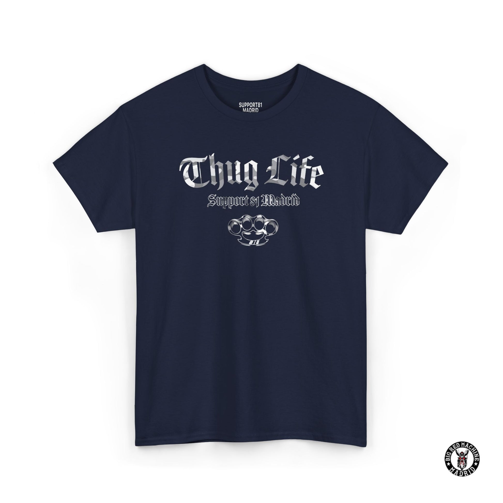 Nay T-Shirt Support 81 Madrid "Th_g Life" Camouflage Biker Brotherhood.