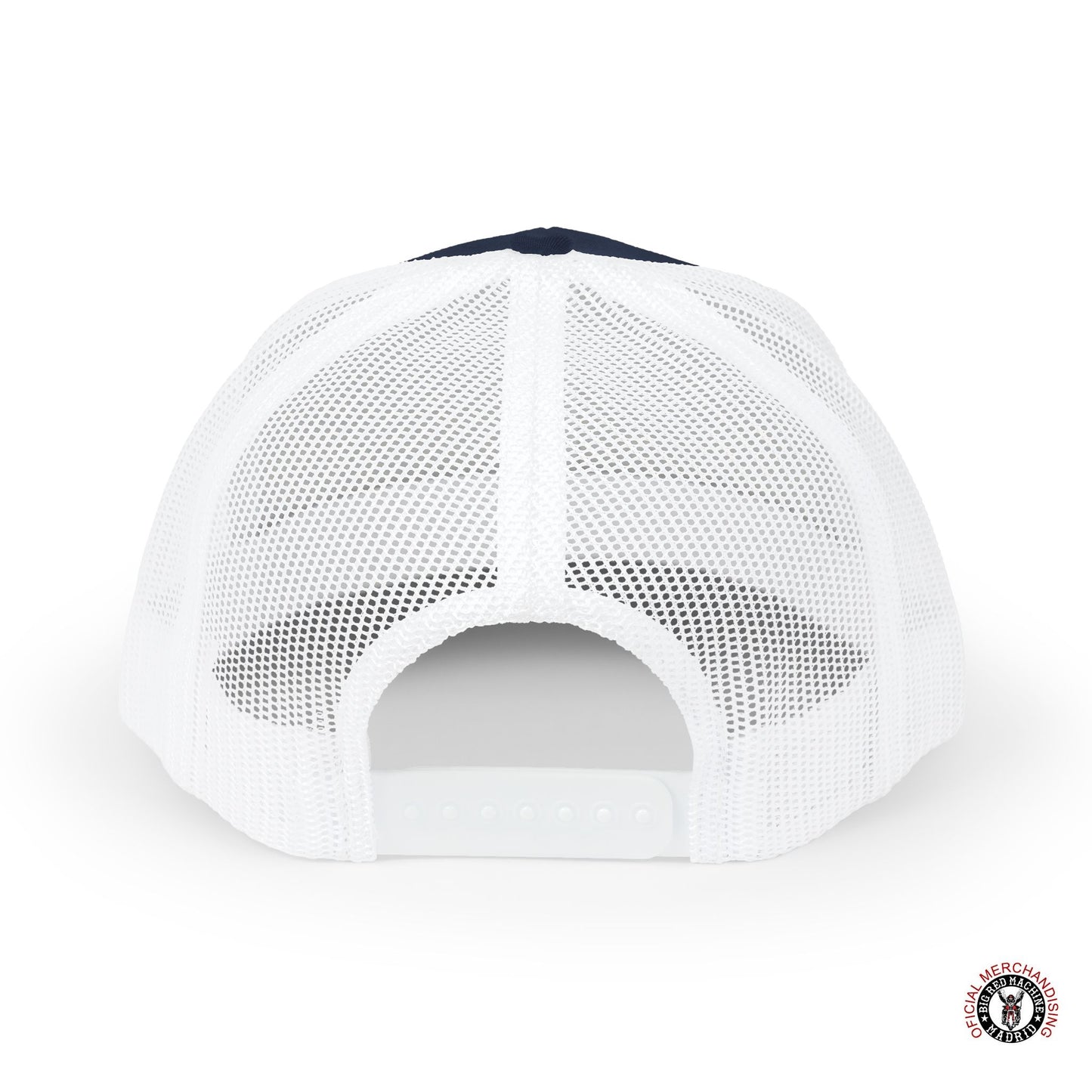 SYL81 Embroidered Letters Snapback Trucker Cap Red With White Outline Support81