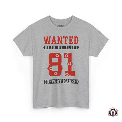 Support 81 Biker T-Shirt Wanted Motorcycle Graphic Tee