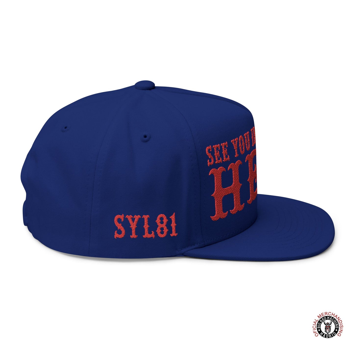 See You in Hell Baseball Hat Embroidered Flat Bill Cap Support 81