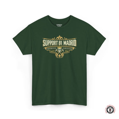 Green Support 81 Motorcycle Club Culture T-Shirt - Tattoo Style Graphic Tee