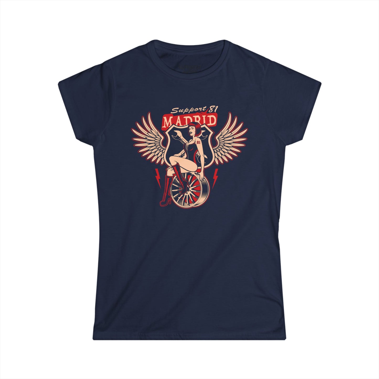 Wings And Wheels Womens T-Shirt Support 81