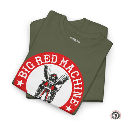 Military Green Folded Support 81 Classic Biker T-Shirt Motorcycle Club Madrid