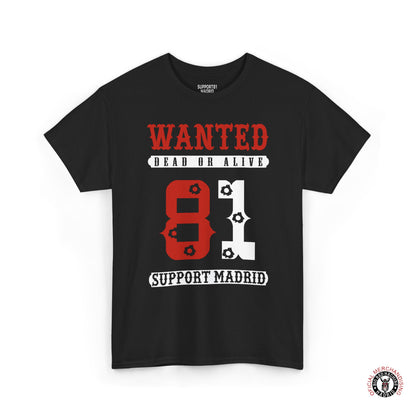 Support 81 Biker T-Shirt Wanted Motorcycle Graphic Tee