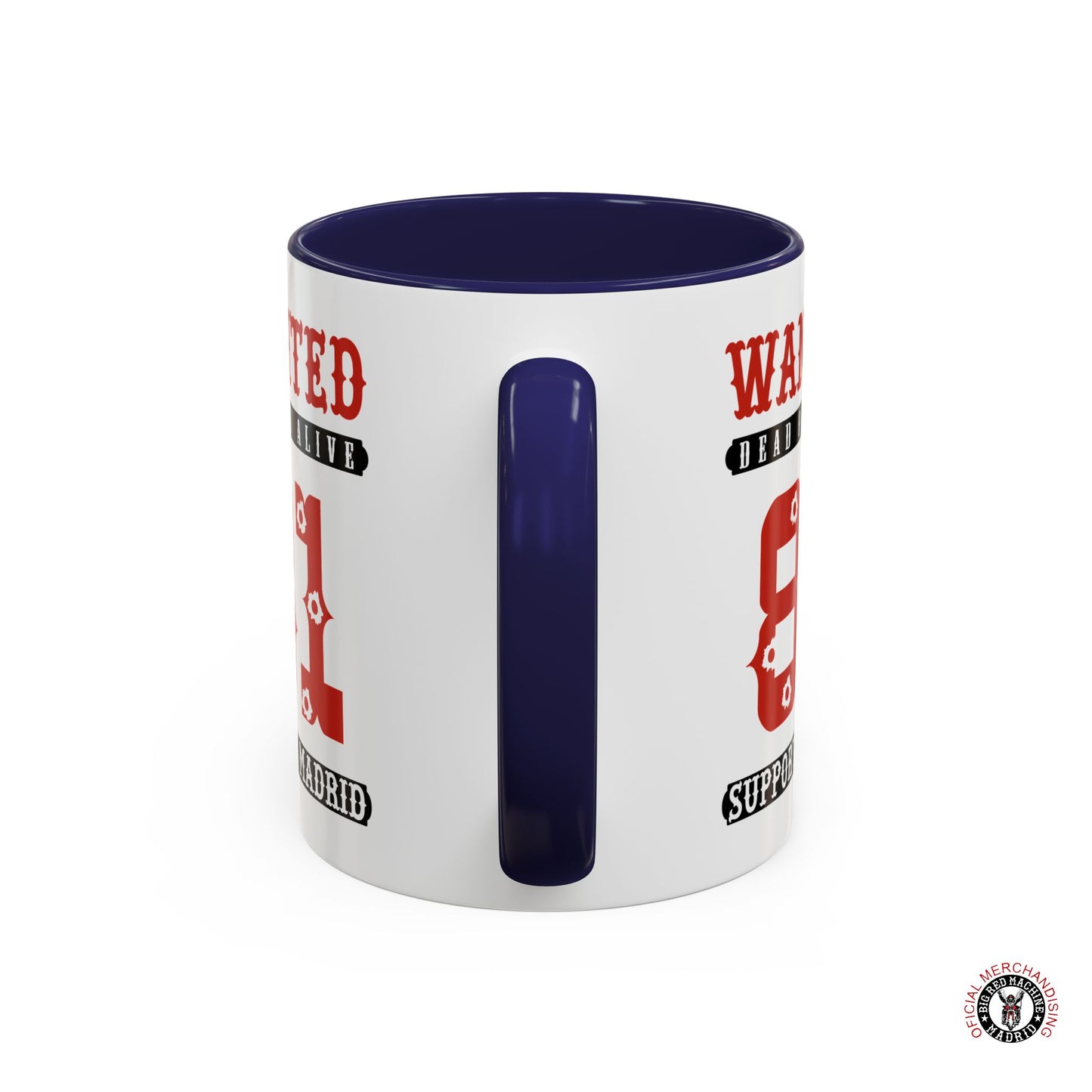 Wanted Support 81 Coffee Mugs 11oz - 0.33ml Navy Handle