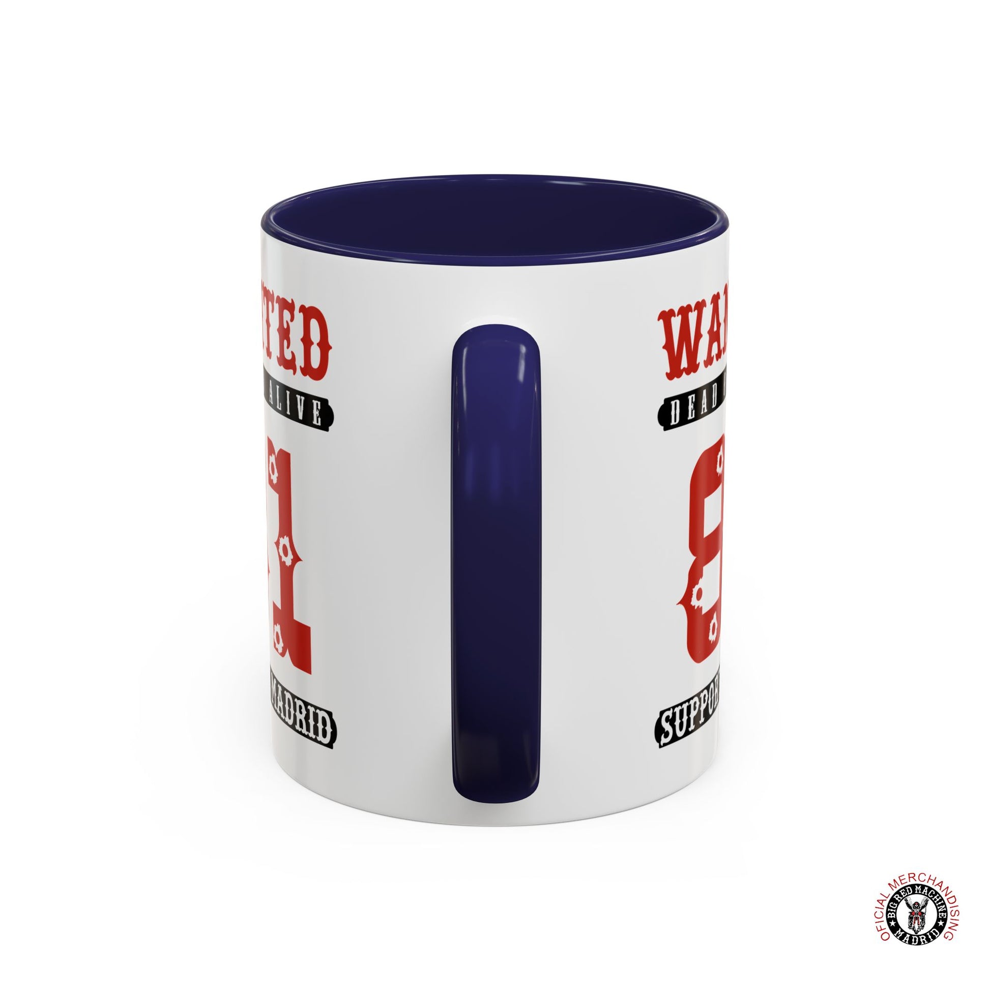 Wanted Support 81 Coffee Mugs 11oz - 0.33ml Navy Handle