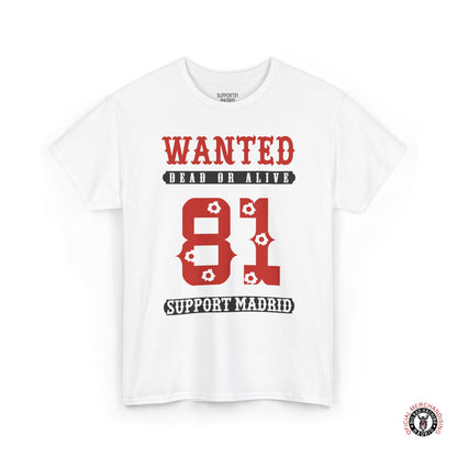 Support 81 Biker T-Shirt Wanted Motorcycle Graphic Tee