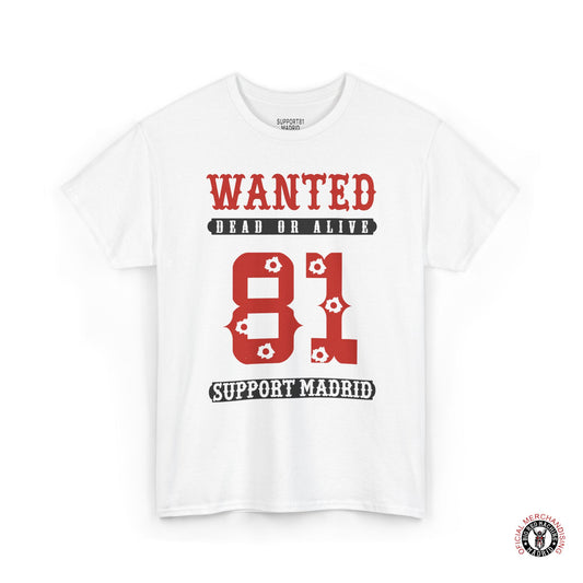 Support 81 Biker T-Shirt Wanted Motorcycle Graphic Tee