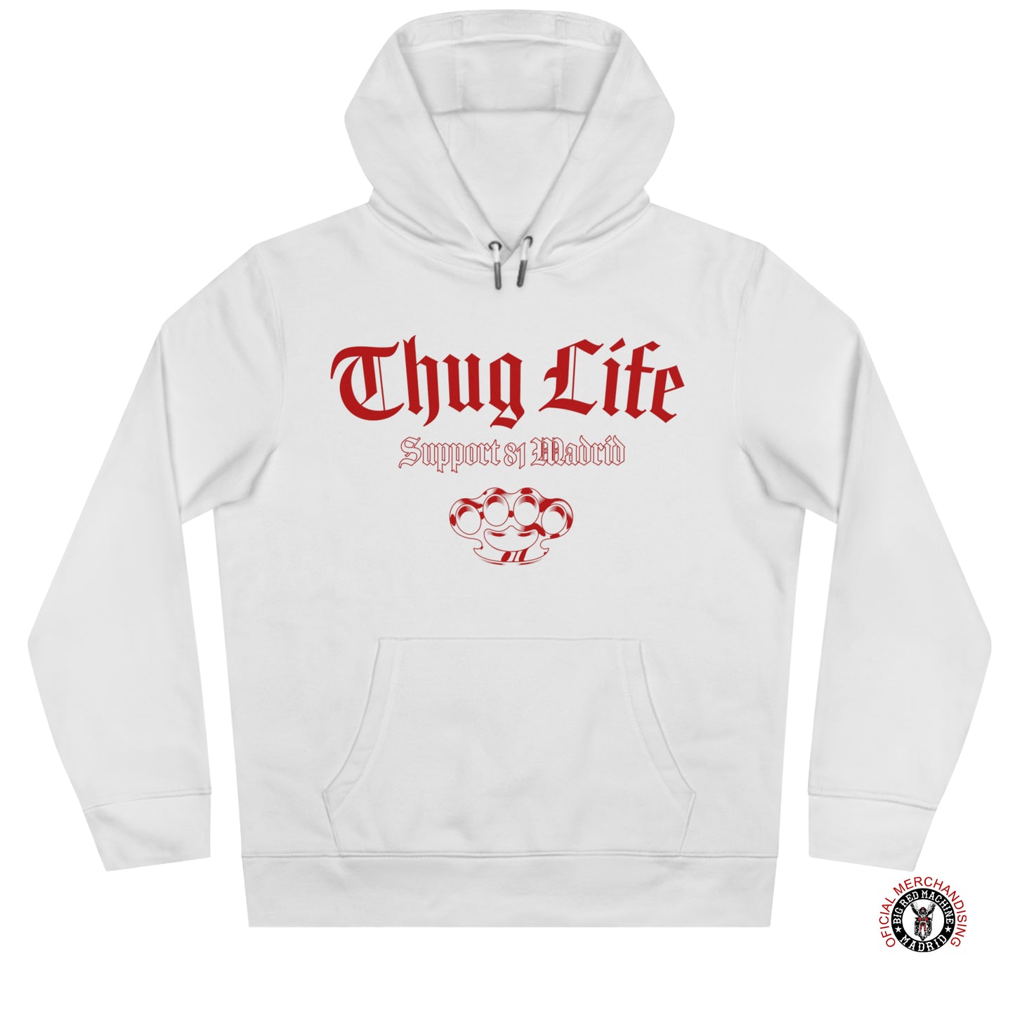 Support 81 Thug Life Sudadera Blanco Para Moteros Front