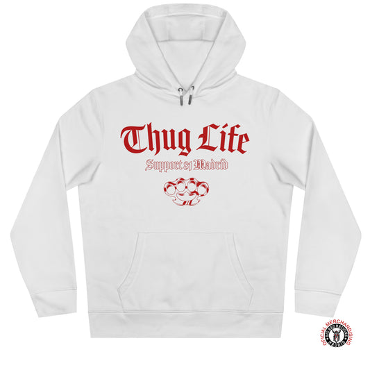 Support 81 Thug Life Sudadera Blanco Para Moteros Front