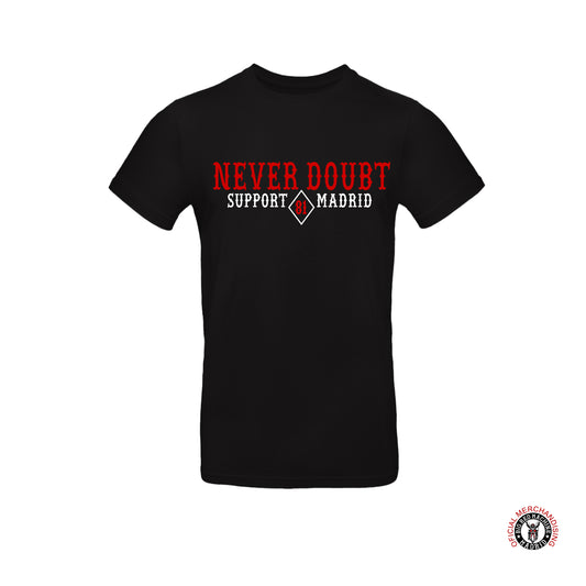 Never Doubt Camiseta Negro Support 81 - T-Shirt Moteras De Hombre Front