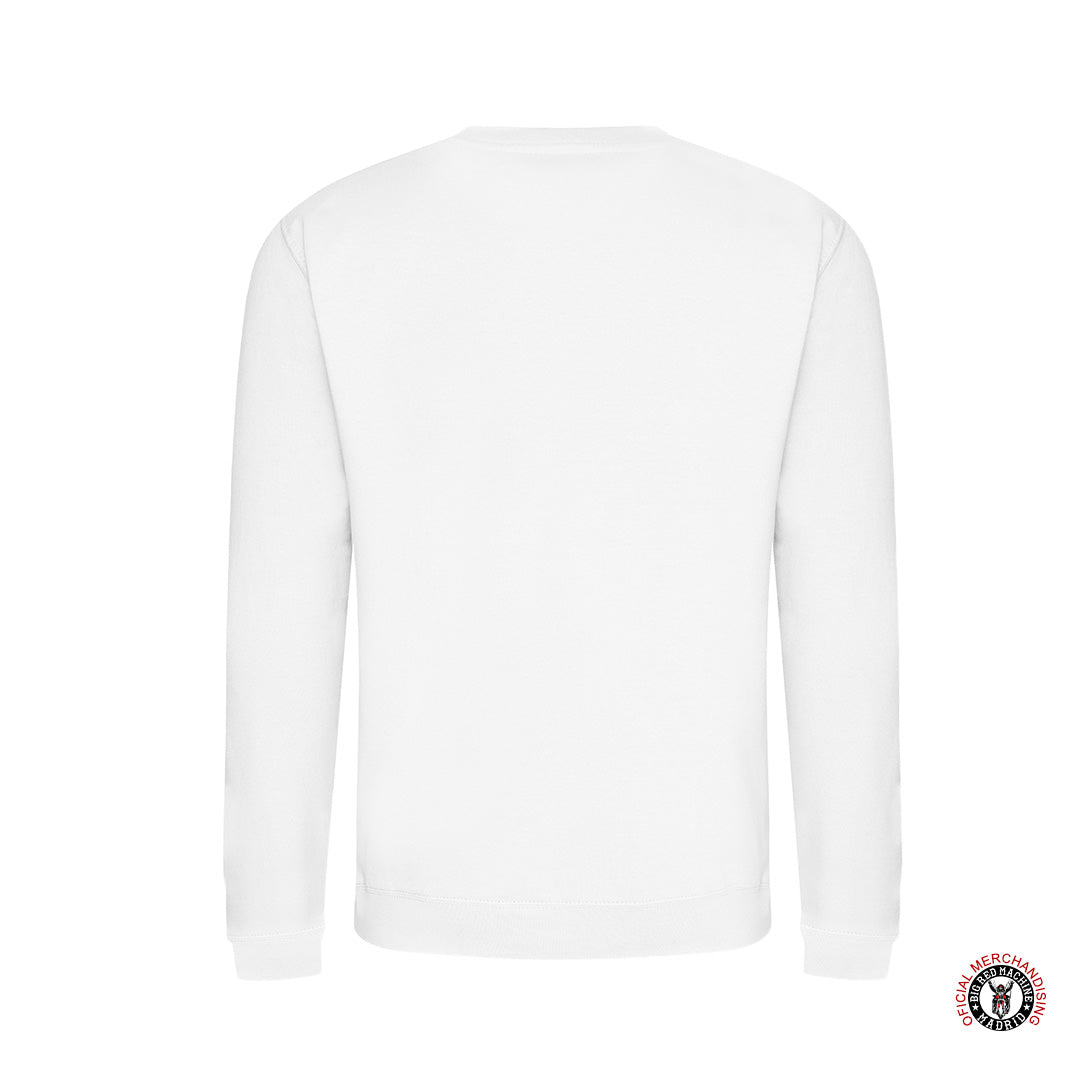 Sudadera Madrid Support81 Spain Blanco Premium Sweatshirt