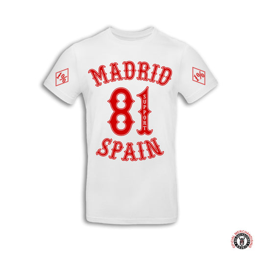 Madrid Spain Support 81 Camiseta Blanco