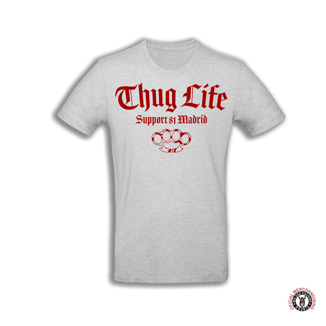 Camiseta Support 81 Madrid "Thug Life" para moteros apasionados