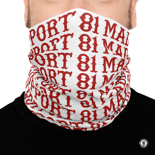 Bandana De Cuello Support 81 Madrid Blanco – Espíritu Rebelde en Rojo