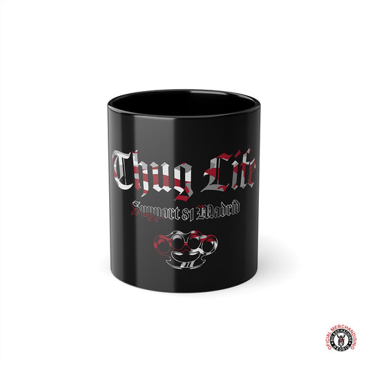 Taza Support 81 Thug Life Red Grey - Actitud y Estilo en Cada Sorbo