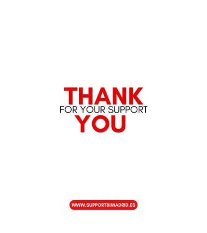 Thanks You Support 81 Madrid T-Shirt White Vintage Graphic Tee - Casual Streetwear Clothing