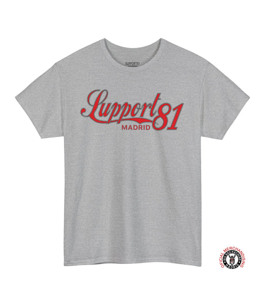 Sport Grey Support 81 Madrid T-Shirt Vintage Motorcycle Graphic T-Shirt