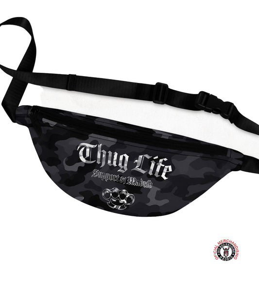 Support 81 Fanny Pack Dark Camu | 2 Pocket Urban Waist Bag | Camouflage Design | Riñoneras