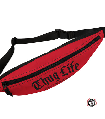 Support 81 Fanny Pack Dark Red | 2 Pocket Urban Waist Bag | Black Design | Riñoneras