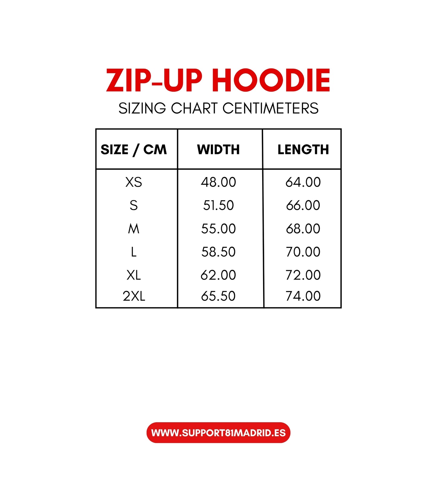 Support 81 Madrid Zip-Up Hoodies See You In Hell