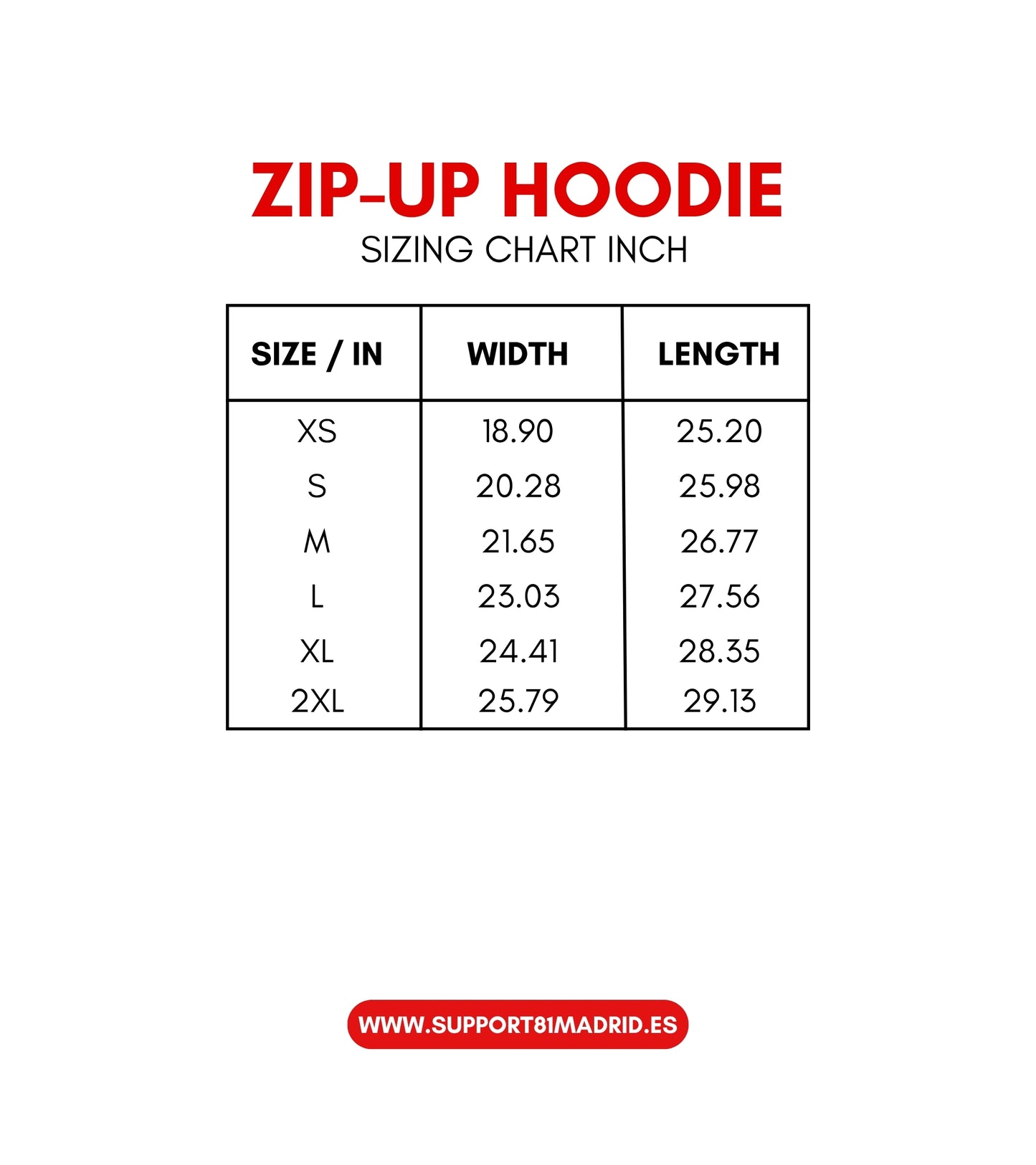 Support 81 Madrid Zip-Up Hoodies See You In Hell