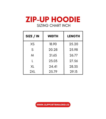 Support 81 Madrid Zip-Up Hoodies See You In Hell