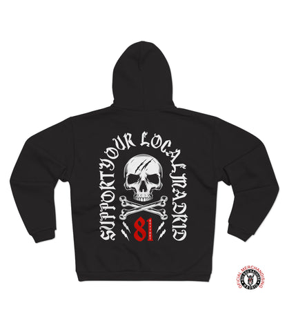 Support 81 Madrid Zip-Up Hoodies Crossbone 81