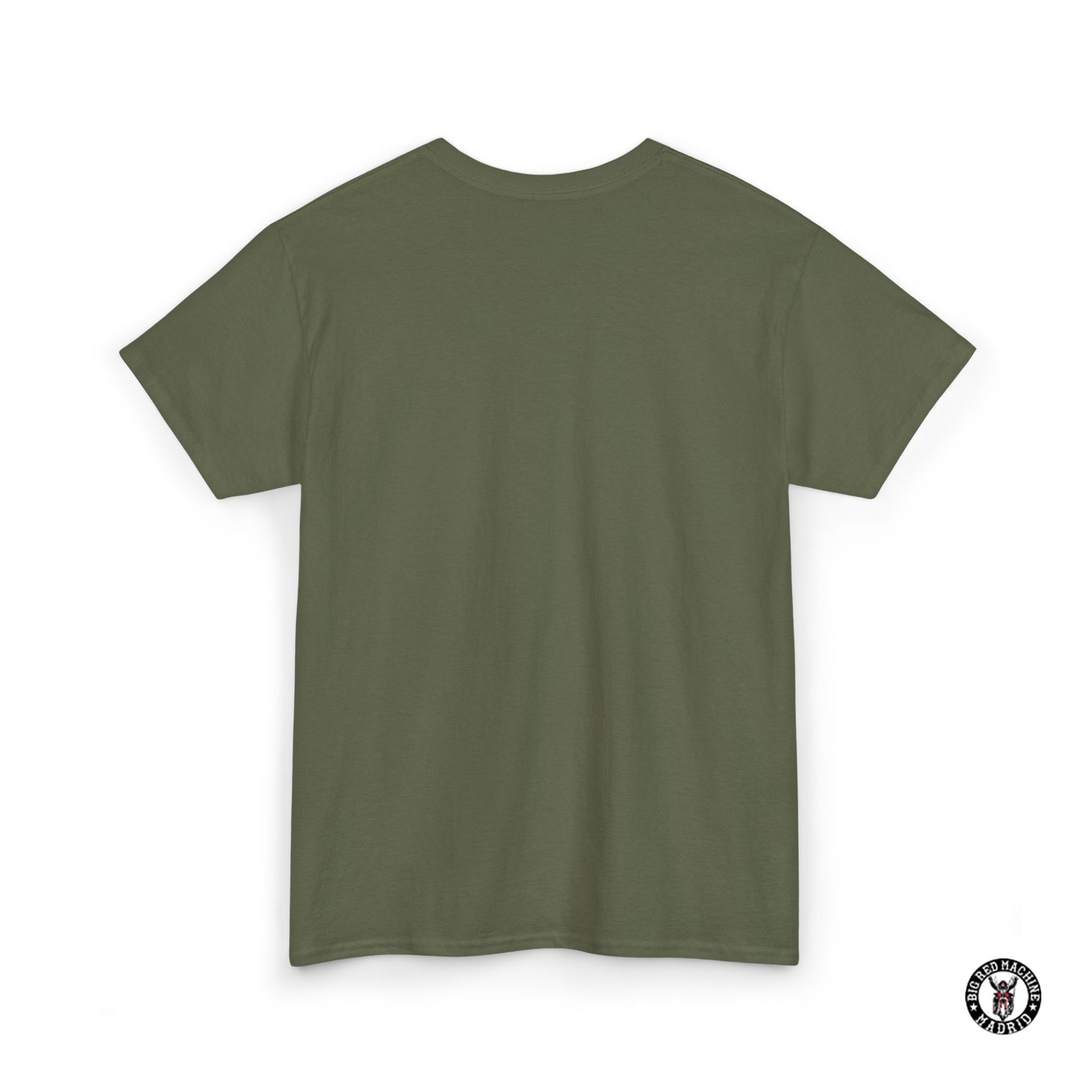Military Green Back Support 81 Classic Biker T-Shirt Motorcycle Club Madrid