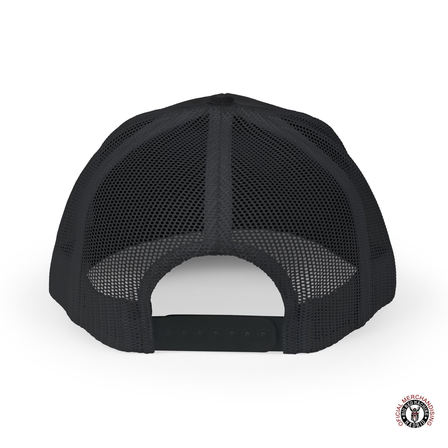 SYL81 Embroidered Letters Snapback Trucker Cap Red With White Outline Support81