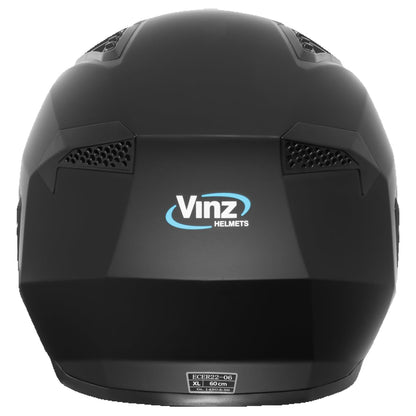VINZ Shuto Casco Jet con Visera Solar | Casco Streetfighter para Scooter & Moto & Ciclomotor | ECE 22.06 Homologado | En Tamaño XS - XXL | para Hombre y Mujer - Negro Mate