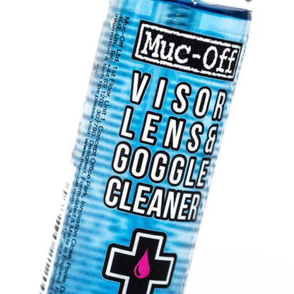 Muc-Off Limpiador de Casco, Visera y Gafas de Ciclismo, 30 Ml – Spray de Limpieza Biodegradable y Antibacteriano para Casco de Bicicleta, Casco de Moto y Gafas