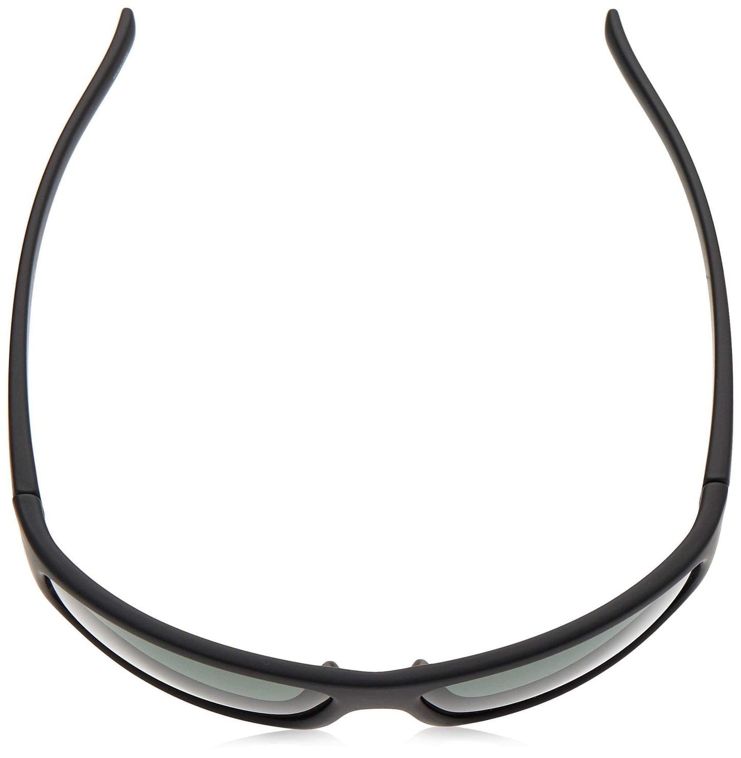 Polaroid P8411S - Gafas de sol rectangulares para hombre, 63 mm, Negro / Verde Polarizado