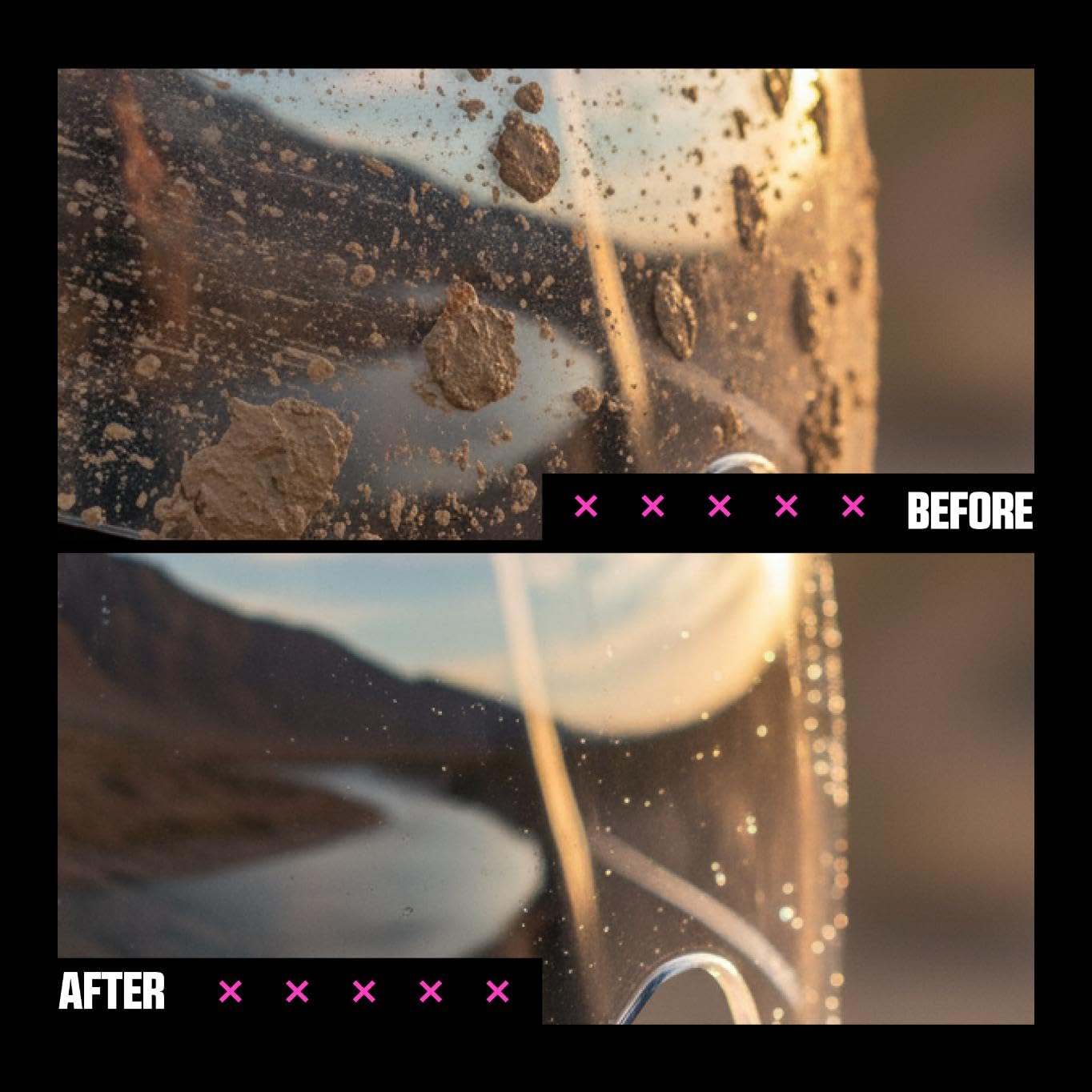 Muc-Off Limpiador de Casco, Visera y Gafas de Ciclismo, 250 Ml - Spray de Limpieza Biodegradable y Antibacteriano para Casco de Bicicleta, Casco de Moto y Gafas